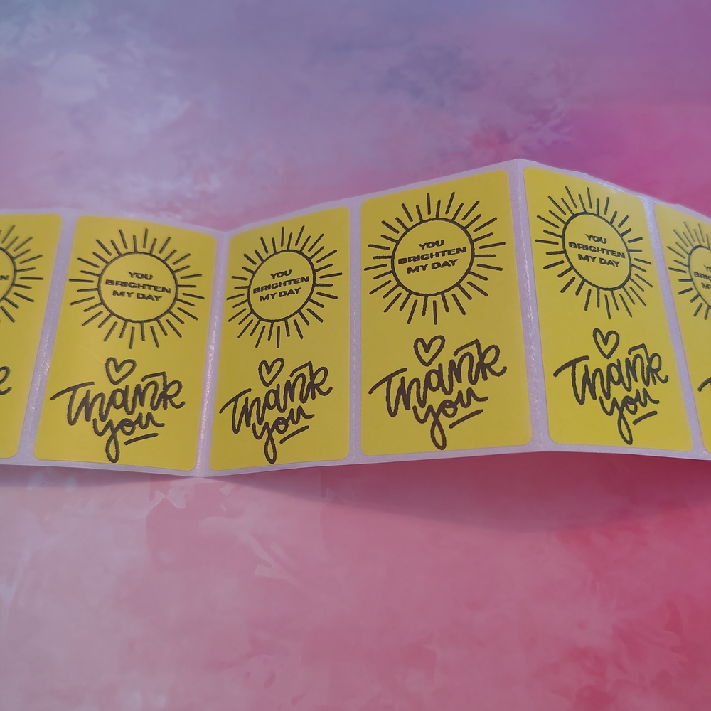 💙100 Brighten My Day- Shipping Labels Thermal Packaging Stickers 2.25"💙